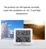 Reloj De Mesa Y Pared Digital Con Temperatura Y Humedad Pantalla Grande Batería Operada Para Decoración De Hogar Cocina Oficina - details 2