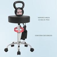 T-LoVendo Taburete Giratorio elevable con Bolsa Silla de Trabajo banqueta Peluqueria Masajista Centro Estetica - details 3