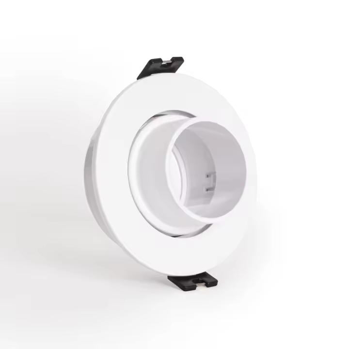 Ledkia Aro Downlight Circular Basculante Bajo UGR para Bombilla LED GU10 / GU5.3 Corte Ø75 mm Suefix Blanco - 1