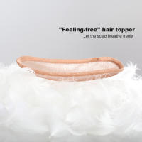 Extensiones De Cabello Humano Remi Ombre Rubio Para Mujeres Tope Con Flequillo Base De Seda Clip in Extensión De Cabello Para Mujeres Con Poco Cabello - details 20