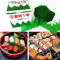 1000pcs Hojas Verdes De Sushi Decoración Japonesa Creativa Herramientas Para Decorar Sashimi Plástico PP Para Mesa - details 1