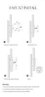 Lámpara De Pared Moderna LED Nordic 12W Negra Con Sombrilla De Acrílico Iluminación Dual Interior Para Cocina Dormitorio Estudio Baño - details 12
