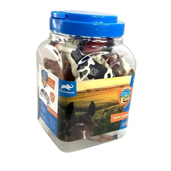 Set 30 piezas de animales de granja D6603 WENNO con accesorios incluidos - 1