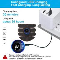 Estimulador De Músculos Abdominales EMS Con App Para Entrenamiento De Brazos USB Recargable Aparato De Ejercicio Muscular Para Hombres En Casa - details 5