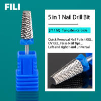 Broca Profesional Para Uñas 5 En 1 Cutter De Carburo De Tungsteno Accesorio Para Eliminar Esmalte De Uñas Y Gel UV Herramienta De Manicura - details 5