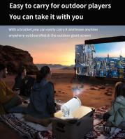 Mini proyector Bluetooth, compatible con proyector portátil, proyector de películas con pantalla de 130 pulgadas giratorio 180°, corrección trapezoidal automática, compatible con computadoras portátiles, PC y teléfonos inteligentes - details 10