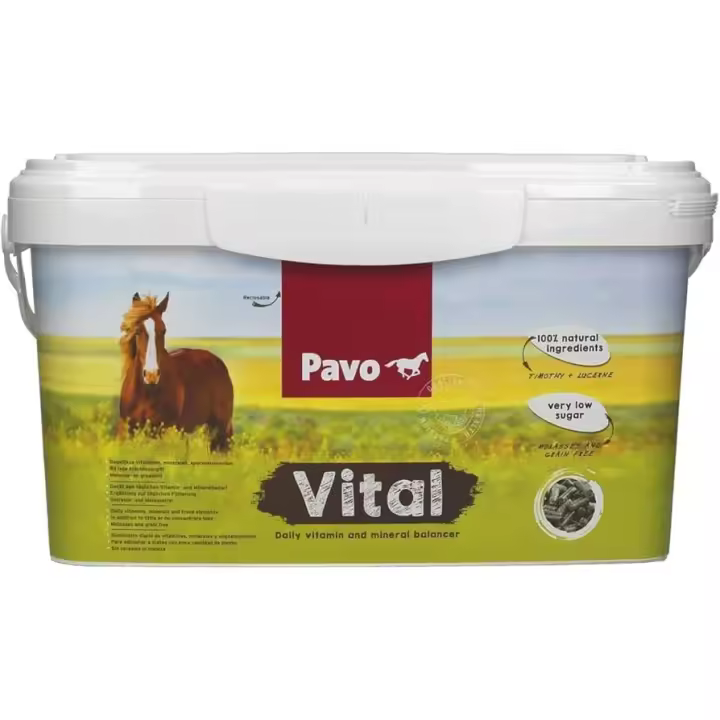 Suplemento para caballos PAVO VITAL cubo de 8 kg - 1