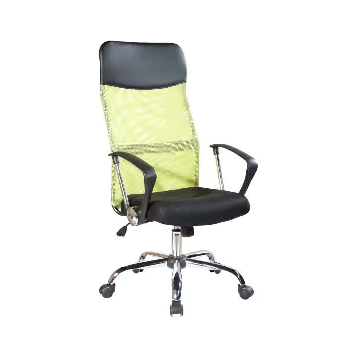 Rebecca Furniture Butaca Silla Ergonómica Negro Verde Oficina 113/123x57,5x58,5 - 1