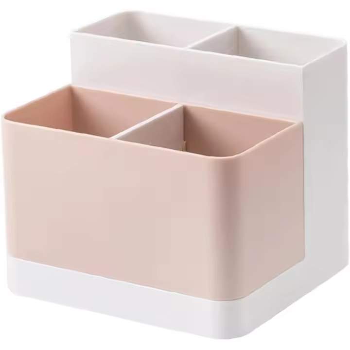 Portalápices de Maquillaje Rosa | Multifunctional Divido Organizador - 1