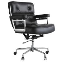 TY205B Dark Brown Robin Chair Genuine Leather Lobby Office Computer Chair Home and Office Chair Swivel Chair - details 4