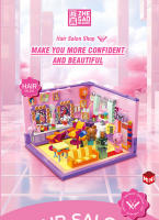 Mini Puzzle 3D De Calle Ciudad Con Café Tienda De Pelucas Y Salón De Belleza Bloques Creativos Para Decoración De Habitación Juguetes Para Niños Regalo De Cumpleaños Para Amigos - details 6