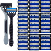 Afeitadora Clásica De Acero Inoxidable Con 6 Capas Para Hombres Afeitadora Desmontable Y Reutilizable Herramienta De Cuidado Personal - details 0