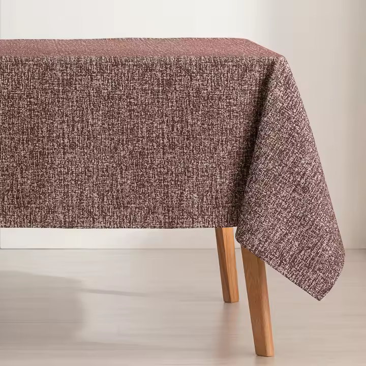 GAMUSI - Mantel jacquard premium rectangular alto grosor, tacto tela, caída natural, diseño con textura Ramaje - 1