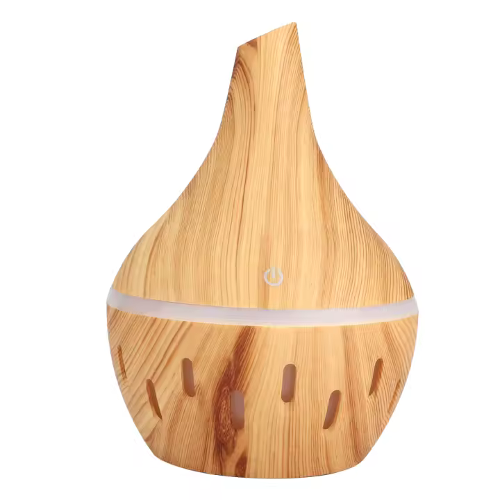 Difusor de aceite esencial de aroma mini humidificador de Aire USB de 300 ml con 7 Luces LED de Cambio para dormitorio - 1