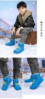Botas De Invierno Para Niños Y Niñas Con Lining De Peluche Impermeables Y De Talla Ancha Para Actividades Al Aire Libre Resistentes Al Frío Con Cierre De Correas Y Punta Redonda - details 29