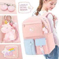 Mochila arcoíris para preescolar, mochila escolar impermeable, mochila pequeña para niñas adolescentes, regalo - details 3