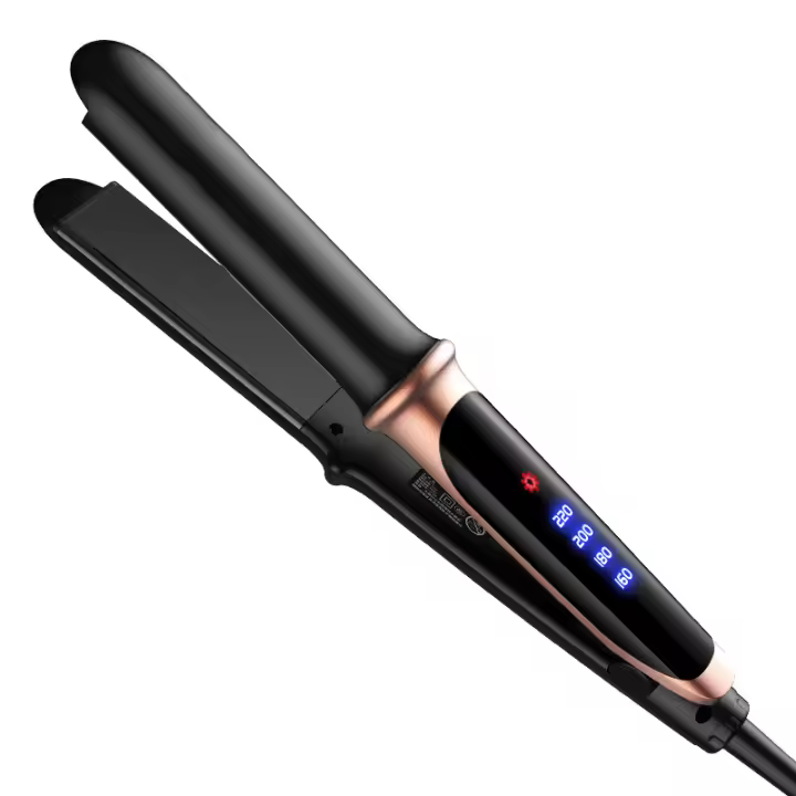 Alisador profesional 2 en 1, rizador plano de iones negativos, pantalla Led, alisador de hierro, herramientas de belleza para el cabello - 1