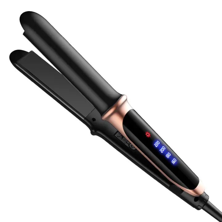 Alisador profesional 2 en 1, rizador plano de iones negativos, pantalla Led, alisador de hierro, herramientas de belleza para el cabello - 1