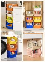 Cesta De Almacenamiento Plegable Con Ruedas Alta Capacidad Para Baño Cesta De Frutas Y Vegetales Multi Capas Para Juguetes - details 12