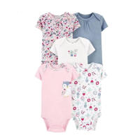 Ropa para niños, novedad de verano, mono triangular de manga corta para bebés, ropa para gatear, mono de bebé de cinco piezas - details 37