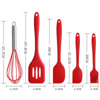 Set De Utensilios De Cocina De Silicona 5 Piezas Antiadherente Incluye Espátula Para Pastel Cuchara De Cocinar Cepillo De Aceite Y Mezclador Flexible Para Cocina - details 2