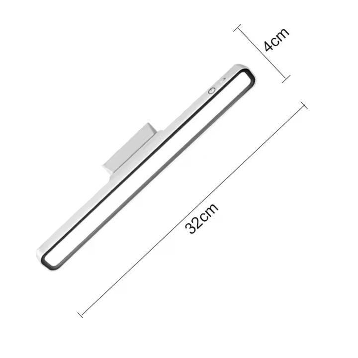 Lámpara De Lectura USB Recargable LED Luz De Escritorio Con Ajuste De Brillo Sin Pasos Magnética Para Dormitorio Y Noche - 1