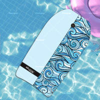 Tabla de surf impresa, tabla de surf flotante para playa, surf, natación, diversión acuática en verano, 92 x 50 x 31 centímetros - details 3
