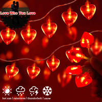 Luces De Decoración De San Valentín En Forma De Corazón 20/10LED Para Interior Y Exterior Adecuadas Para Bodas Y Fiestas Navideñas - details 0