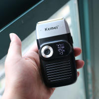 Afeitadora Eléctrica Kemei Para Hombres Recargable Barba Afeitadora Electrónica Flequillo Corte Flotante Barbero Trimmer De Cuidado Del Rostro Máquina De Afeitar - details 6