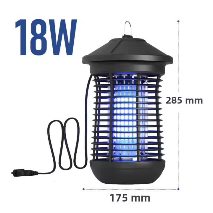 Lampara Asesina De Mosquitos Con Luz UV 6W/18W Control Remoto Trampa Eléctrica Para Insectos 365nm Zapador De Pulgas Luz De Mosquitos - 1