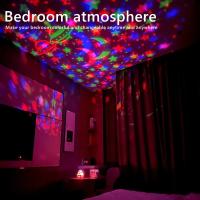 Proyector De Noche Estelar LED Aurora Con Control Remoto USB Luz Galáctica RGB Decoración Para Dormitorio Juego Fiesta - details 8