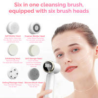 Cepillo De Limpieza Facial Eléctrico Portátil LED Silicone Eliminador De Quistes Y Acné Impermeable Con Tecnología Sonic Para Limpieza Profunda De Poros - details 2