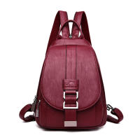 Mochila Multifuncional De Cuero Para Mujer Casual Para Niñas Y Adolescentes Escuela Viaje Bolsa Pequeña Capacidad Inferior a 20 Litros - details 6