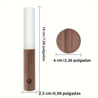 Lámpara De Noche Recargable Con Sensor De Movimiento Luz Magnética Para Pared Madera Iluminación Para Dormitorio Y Escaleras - details 5