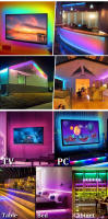 Tiras LED Recargables USB RGB 5V 5M 10M 15M Para Decoración De Habitaciones Y TV Juego Luz De Ambiente Navidad No Aquecidas SMD5050 Epistar - details 8