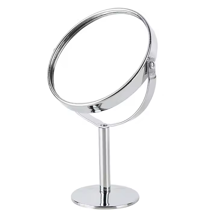 Espejo de maquillaje de esritorio con función de augmentation, Espejo de maquillaje con soporte, Espejo de maquillaje de escretorio Redondo Clásico - 1