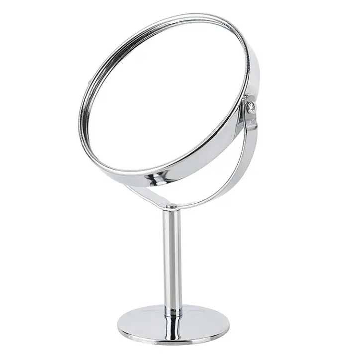 Espejo de maquillaje de esritorio con función de augmentation, Espejo de maquillaje con soporte, Espejo de maquillaje de escretorio Redondo Clásico - 1