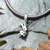 Nueva Cadena De 925 Plata Estereotipada Con Encanto Del Príncipe De La Carrousel Clown Para Pulsera Original Pandora Joyería DIY Para Dama - details 3