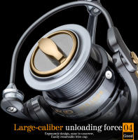 Carrete De Pesca DEUKIO Serie 2000 3000 5000 Con Ratio De Mezcla 7.1:1 6.7:1 Potencia Máxima De Arrastre 18lbs Spool De Aluminio Aviso De Pesca Para Aguas Dulces - details 7