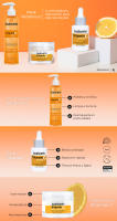 Babaria Pack Vitamina C: Crema Facial Antioxidante 50ml, Sérum Antiedad 30ml  y Gel Limpiador Facial 200ml para Mejorar la Luminosidad de la Piel y Reducir las Manchas - details 0