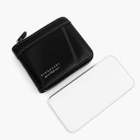 Cartera De Cuero Para Hombre Lujo Monedero Con Bolsillo Para Monedas Y Tarjetas Cierre De Cremallera Antirrobo Regalo Para Hombres - details 29