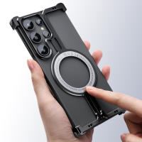 Funda Protectora Magnética Para Samsung Galaxy S24 Ultra De Oatsbasf Metálica Ligera Con Carcasa De Carga Inalámbrica Y Marco Sin Marco - details 2