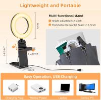 5" Desk Ring Light with Stand, LED Ring Light for Laptop Monitor, Video Conference Lighting, Zoom Meeting Light for Video Calls Selfie Makeup - details 3