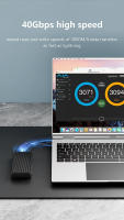Carcasa Externa De SSD NVMe M.2 40Gbps En Aluminio Compatible Con 8TB Thunderbolt 4/3 Type-C Para HDD & SSD Enclosure - details 4