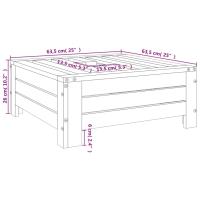 vidaXL Cubierta para base de sombrilla madera maciza de pino negro - details 6