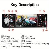 Car Player, 4,1" 260.000 colores - Entrada USB/SD, mandos en el volante, conexión para retrovisores, cámara con iluminación - details 2