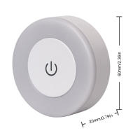 Lámpara Nocturna LED De Ahorro De Energía Con Sensor Táctil Recargable Por USB Y Magnético Para Pared Luz De Aisle Para Dormitorio Y Estudio - details 5