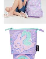 Mochila Escolar Smiggle Australia Ángel Conejo Morado Para Estudiantes Primarios Diseño De Dibujos Animados Ideal Para Actividades Externas Y Uso Diario - details 14