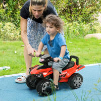 HOMCOM Quad Correpasillos para Niños Mayores de 18-36 Meses Coche Cuatrimoto con Funciones de Luces Bocina y Espacio Secreto de Almacenaje 60x31x42 cm - details 1