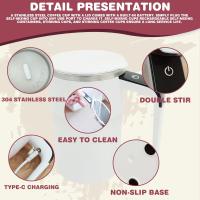 Taza de café automática recargable portátil, licuadora eléctrica de acero inoxidable con agitación magnética, taza autoagitadora para muchas bebidas - details 2